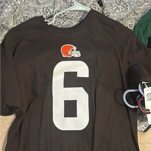 NFL Brown and White Short Sleeve Tee